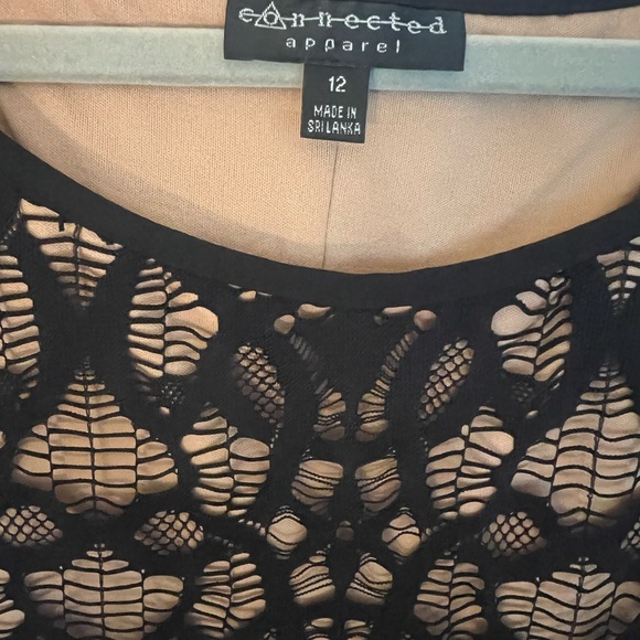 Black lace stretch dress, NWOT - Picture 2 of 4